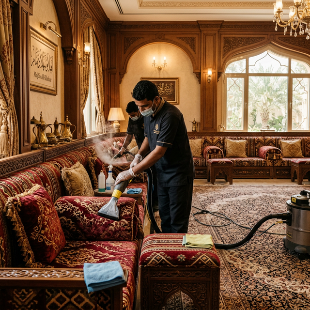 تنظيف مجالس عربى بالدمام: استعدي للمناسبات بمجلس نظيف وراقي